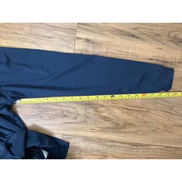 Peter Millar 1898 Logo Solid Navy Long Sleeve Jersey Polo - Small- Pre Owned - Picture 7 of 9